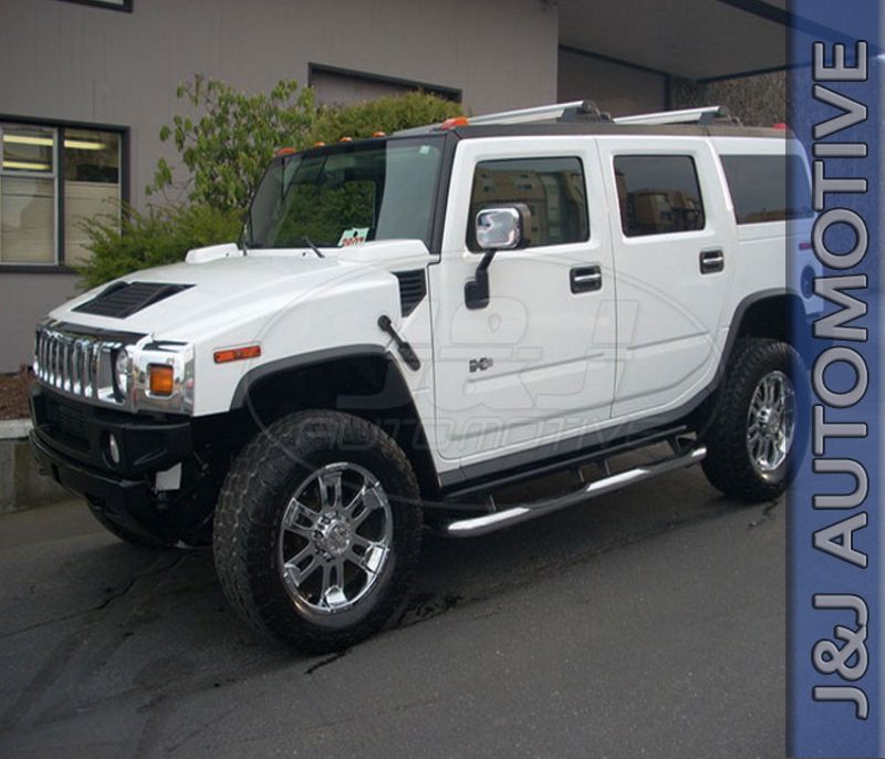 SB328 Hummer H2 2003-2008 Luxury Chrome Side Steps Bars Running Boards ...